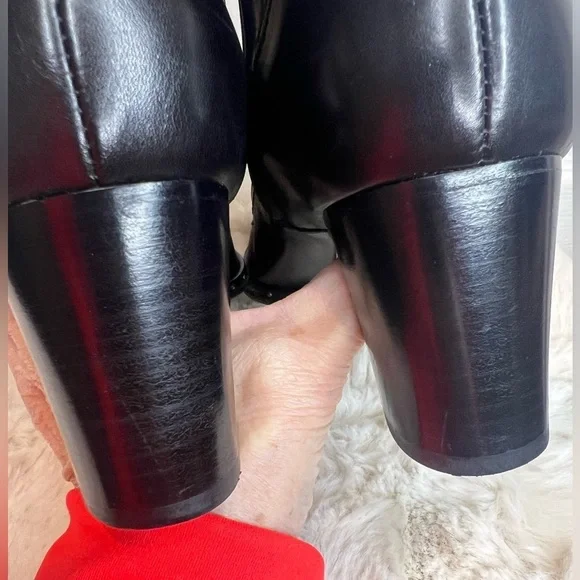 ❤️ LOUIS VUITTON🌷HOST PICK🌷LEATHER ANKLE BOOTS BLACK 6.5 (36.5) - Picture 7 of 16